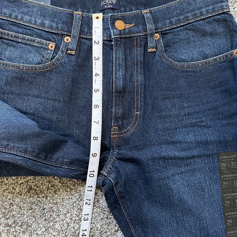 J Crew Men’s Straight Vintage Flex Jeans; W29 L32; New with Tags - Picture 6 of 16